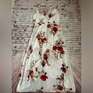 Pretty Flowy Floral Sundress with Spaghetti Straps